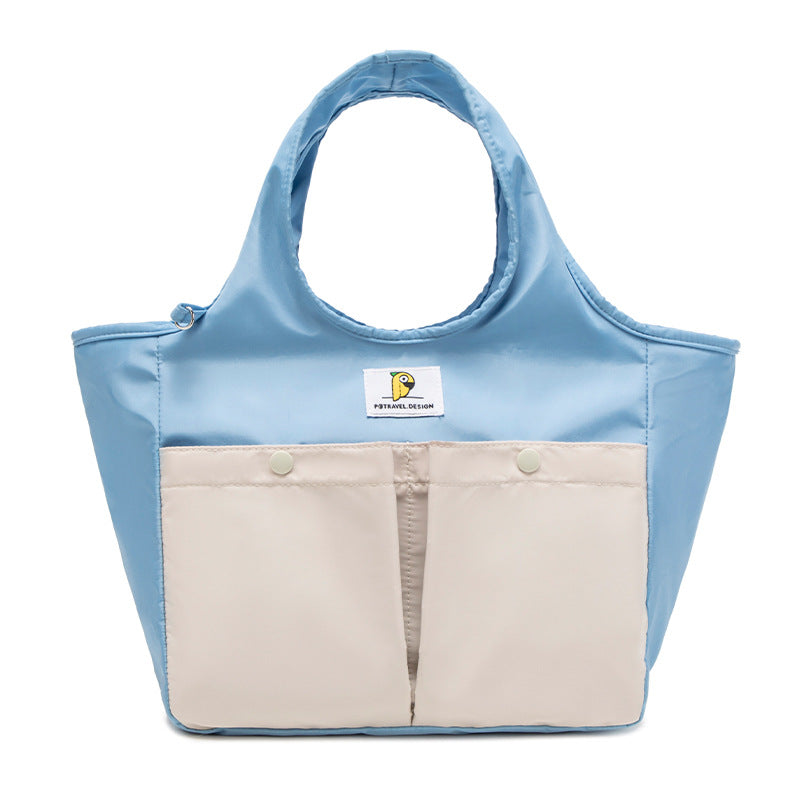 Insulated Lunch Tote Bag - Large Capacity, Multi-Pocket, Waterproof & Stain-Resistant Lining(blue) V888-ELOSUNG35575
