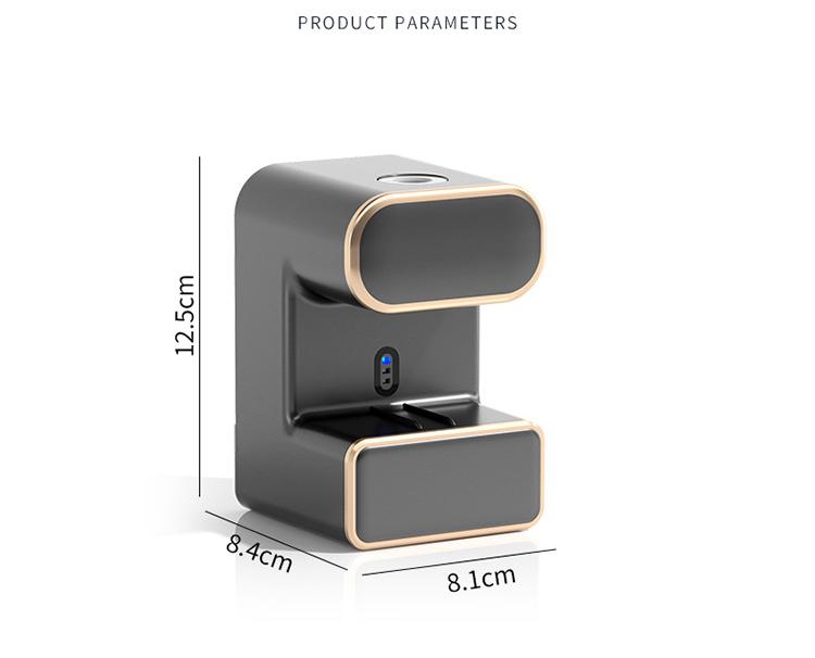 Automatic Toothpaste Dispenser with UVC Toothbrush Sterilizer & Holder - Wall Mounted, Rechargeable(Grey) V888-ELOSUNG35588