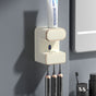 Automatic Toothpaste Dispenser with UVC Toothbrush Sterilizer & Holder - Wall Mounted, Rechargeable(Beige) V888-ELOSUNG35590