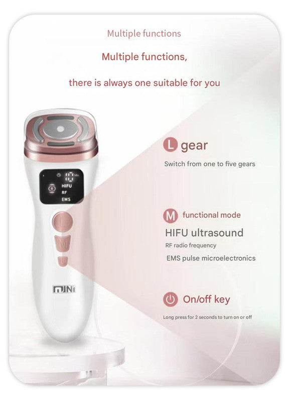 3-in-1 Facial Firming & Anti-Wrinkle Device with HIFU, RF & EMS Technology(White) V888-ELOSUNG35595