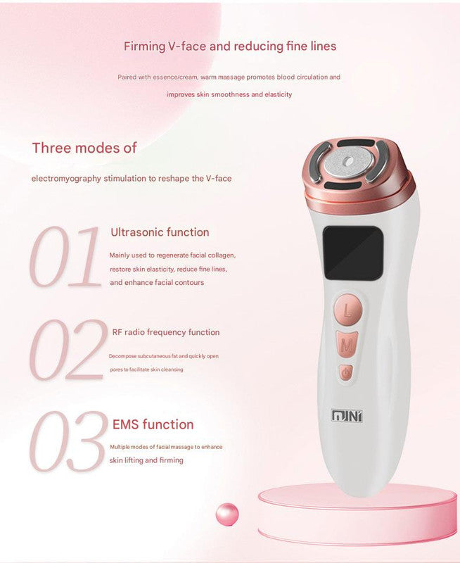 3-in-1 Facial Firming & Anti-Wrinkle Device with HIFU, RF & EMS Technology(White) V888-ELOSUNG35595