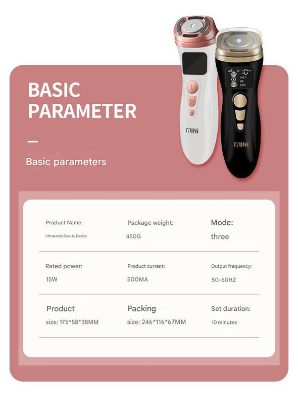 3-in-1 Facial Firming & Anti-Wrinkle Device with HIFU, RF & EMS Technology(White) V888-ELOSUNG35595