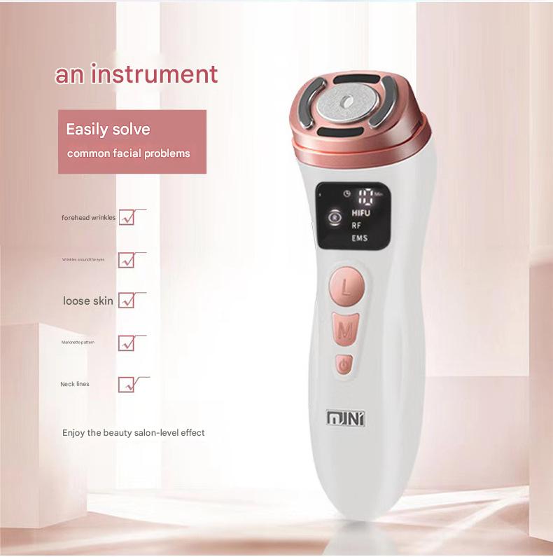 3-in-1 Facial Firming & Anti-Wrinkle Device with HIFU, RF & EMS Technology(black) V888-ELOSUNG35596