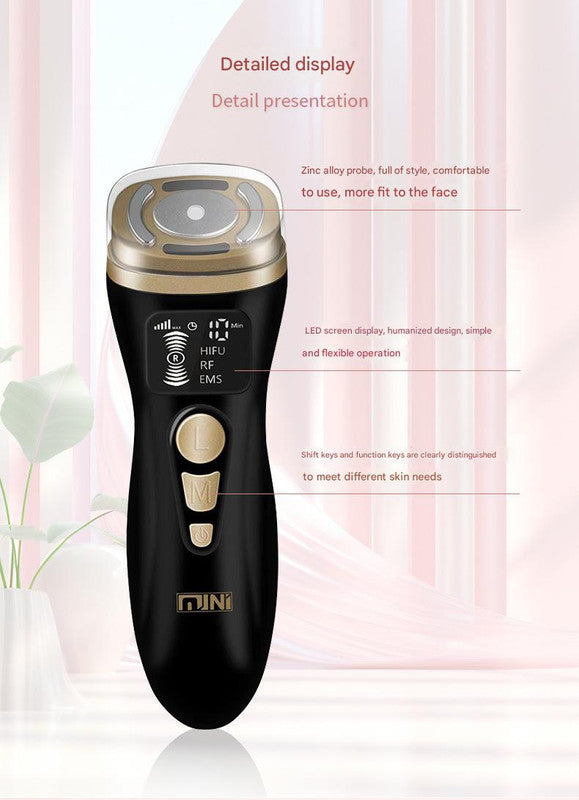 3-in-1 Facial Firming & Anti-Wrinkle Device with HIFU, RF & EMS Technology(black) V888-ELOSUNG35596