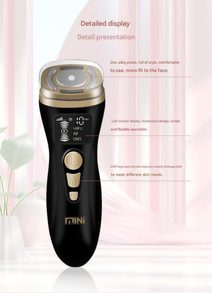3-in-1 Facial Firming & Anti-Wrinkle Device with HIFU, RF & EMS Technology(black) V888-ELOSUNG35596