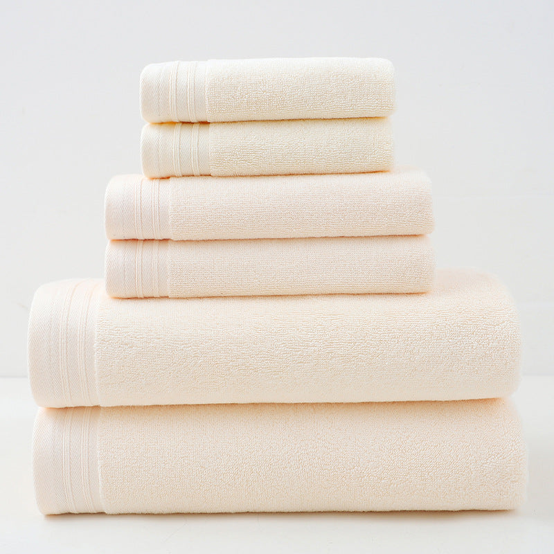 Luxury Combed Cotton Towel Collection - Highly Absorbent, Soft & Durable for Bath, Hand, and Face(Beige) V888-ELOSUNG35597