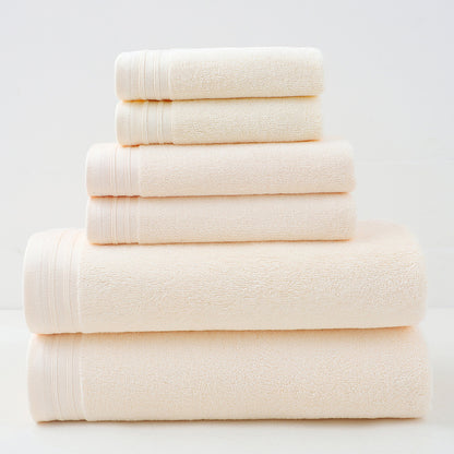 Luxury Combed Cotton Towel Collection - Highly Absorbent, Soft & Durable for Bath, Hand, and Face(Beige) V888-ELOSUNG35597