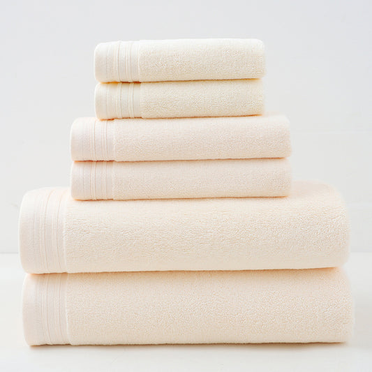 Luxury Combed Cotton Towel Collection - Highly Absorbent, Soft & Durable for Bath, Hand, and Face(Beige) V888-ELOSUNG35597