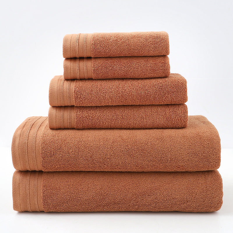 Luxury Combed Cotton Towel Collection - Highly Absorbent, Soft & Durable for Bath, Hand, and Face(Caramel) V888-ELOSUNG35598