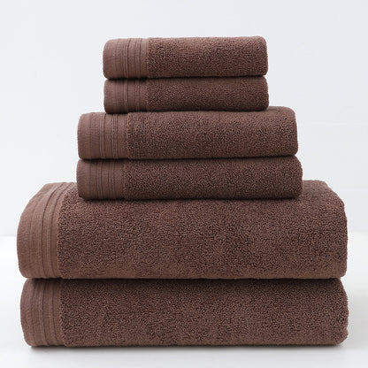 Luxury Combed Cotton Towel Collection - Highly Absorbent, Soft & Durable for Bath, Hand, and Face(Dark brown) V888-ELOSUNG35599