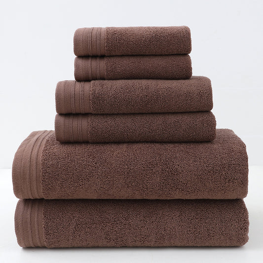 Luxury Combed Cotton Towel Collection - Highly Absorbent, Soft & Durable for Bath, Hand, and Face(Dark brown) V888-ELOSUNG35599