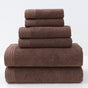 Luxury Combed Cotton Towel Collection - Highly Absorbent, Soft & Durable for Bath, Hand, and Face(Dark brown) V888-ELOSUNG35599