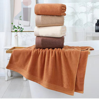 Luxury Combed Cotton Towel Collection - Highly Absorbent, Soft & Durable for Bath, Hand, and Face(Dark brown) V888-ELOSUNG35599