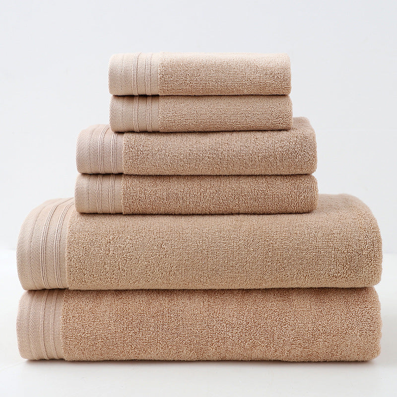 Luxury Combed Cotton Towel Collection - Highly Absorbent, Soft & Durable for Bath, Hand, and Face(Camel) V888-ELOSUNG35600