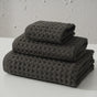 Luxurious 100% Cotton Waffle Weave Towel Set - 3-Piece Absorbent, Quick-Drying & Soft(Dark Brown) V888-ELOSUNG35605