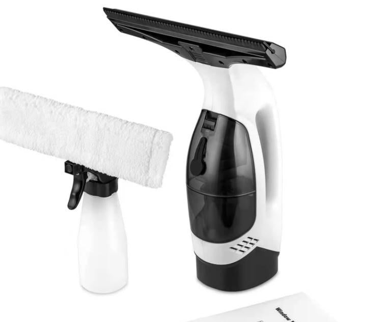 Cordless Window & Surface Vacuum Cleaner Kit - Rechargeable, Streak-Free Squeegee with Spray Bottle(White) V888-ELOSUNG35615