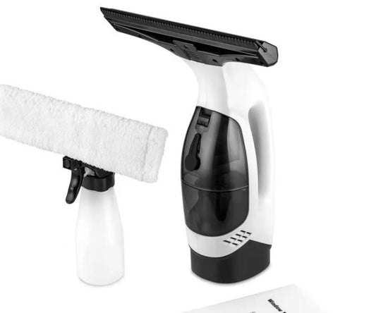 Cordless Window & Surface Vacuum Cleaner Kit - Rechargeable, Streak-Free Squeegee with Spray Bottle(White) V888-ELOSUNG35615