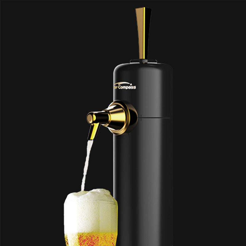 Ultrasonic Beer Foam Creator & Dispenser - Portable Tap for Canned & Bottled Beer with Cooling System(black) V888-ELOSUNG35616