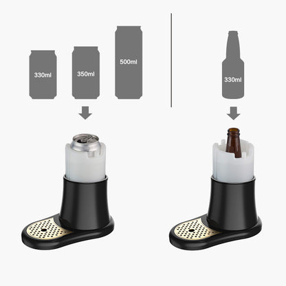 Ultrasonic Beer Foam Creator & Dispenser - Portable Tap for Canned & Bottled Beer with Cooling System(black) V888-ELOSUNG35616