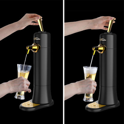 Ultrasonic Beer Foam Creator & Dispenser - Portable Tap for Canned & Bottled Beer with Cooling System(black) V888-ELOSUNG35616