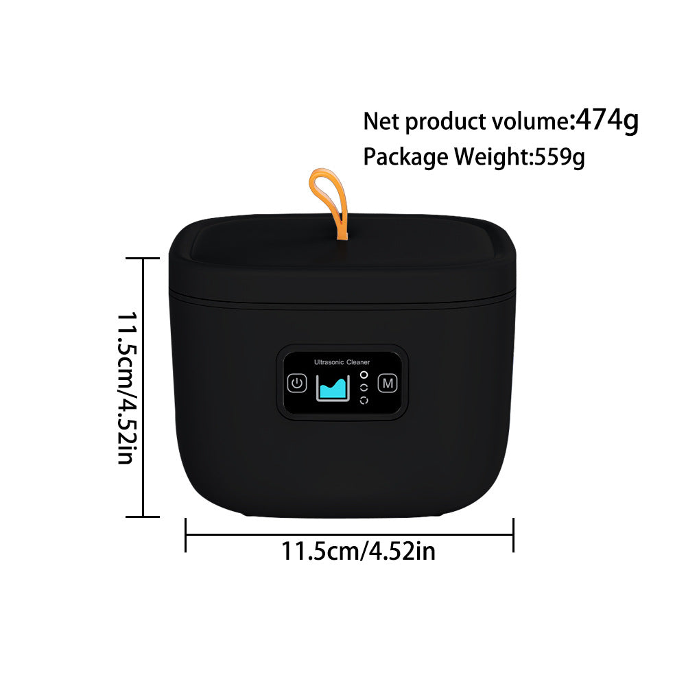 Professional Ultrasonic Cleaner with UV Light - 45000Hz for Dentures, Retainers, Jewelry & More(black) V888-ELOSUNG35621