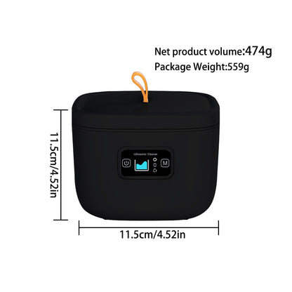 Professional Ultrasonic Cleaner with UV Light - 45000Hz for Dentures, Retainers, Jewelry & More(black) V888-ELOSUNG35621