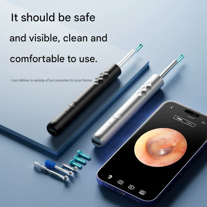 Smart Visual Ear Cleaner with HD WiFi Camera - Gentle Silicone Tips, USB-C Rechargeable Otoscope for Safe Ear V888-ELOSUNG35635