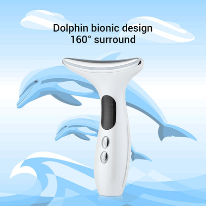 Multi-Function Neck & Face Beauty Device - 4-in-1 LED Light Therapy, EMS Lifting & Anti-Wrinkle V888-ELOSUNG35643