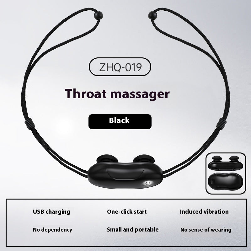 Smart Anti-Snoring Throat Massager - AI-Powered Vibration Sleep Aid, USB-C Rechargeable & Portable(black) V888-ELOSUNG35647