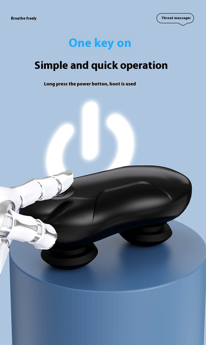 Smart Anti-Snoring Throat Massager - AI-Powered Vibration Sleep Aid, USB-C Rechargeable & Portable(black) V888-ELOSUNG35647