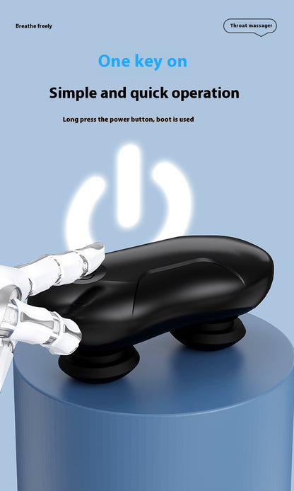 Smart Anti-Snoring Throat Massager - AI-Powered Vibration Sleep Aid, USB-C Rechargeable & Portable(black) V888-ELOSUNG35647