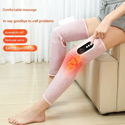 Rechargeable Air Compression Leg Massager with Heat Therapy for Knee & Calf Relief(grey-Double) V888-ELOSUNG35651