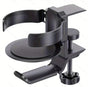 Two desktop clip-on cup holders and headphone hanger - adjustable, non-slip silicone, maximum load 15KG(black) V888-ELOSUNG35654