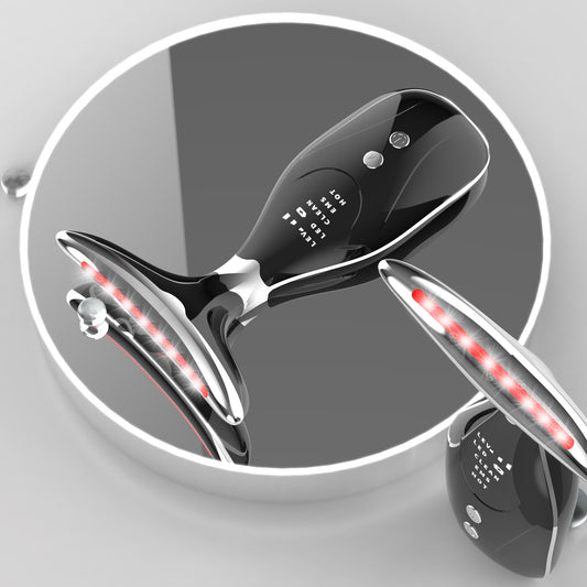 Multi-Function Facial & Neck Massager with LED Light Therapy, EMS & Warm Import - Rechargeable Skin Care V888-ELOSUNG35657