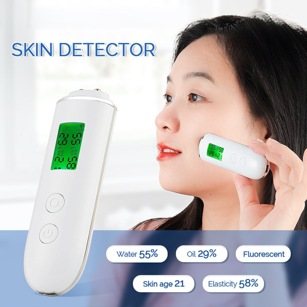 Smart Skin Analyzer with Multi-Function Detection - Measures Hydration, Oil, Elasticity, Skin Age & V888-ELOSUNG35658