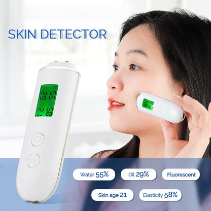 Smart Skin Analyzer with Multi-Function Detection - Measures Hydration, Oil, Elasticity, Skin Age & V888-ELOSUNG35658
