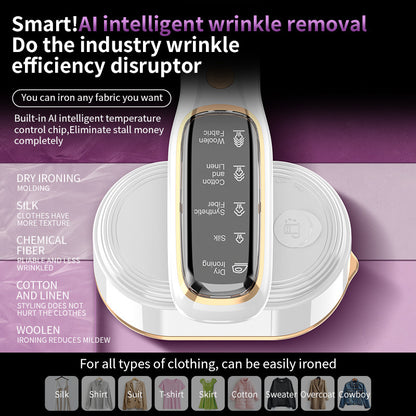 Portable Handheld Garment Steamer & Mini Iron - Smart Temperature Control, Rapid Heating & Powerful Steam for V888-ELOSUNG35659