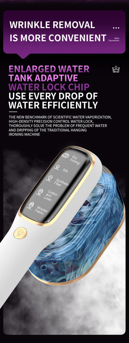 Portable Handheld Garment Steamer & Mini Iron - Smart Temperature Control, Rapid Heating & Powerful Steam for V888-ELOSUNG35659