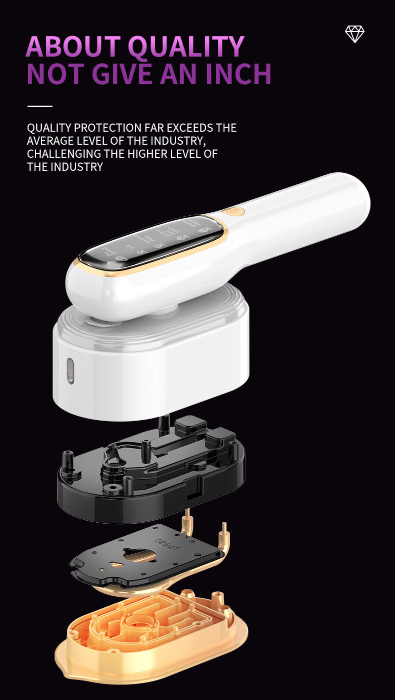 Portable Handheld Garment Steamer & Mini Iron - Smart Temperature Control, Rapid Heating & Powerful Steam for V888-ELOSUNG35659