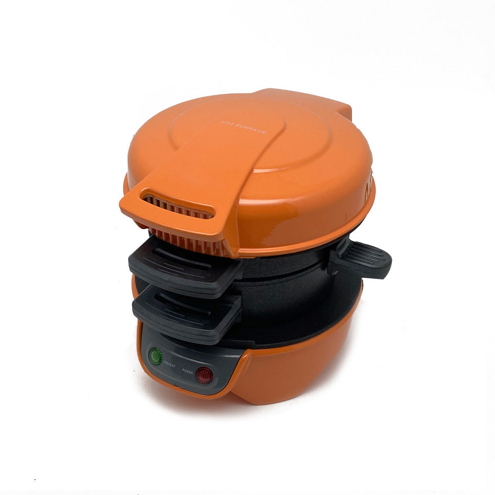 Quick & Easy Multi-Layer Sandwich & Burger Maker with Egg Cooker Plate(Orange) V888-ELOSUNG35661