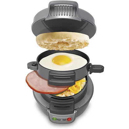 Quick & Easy Multi-Layer Sandwich & Burger Maker with Egg Cooker Plate(Silver gray) V888-ELOSUNG35662