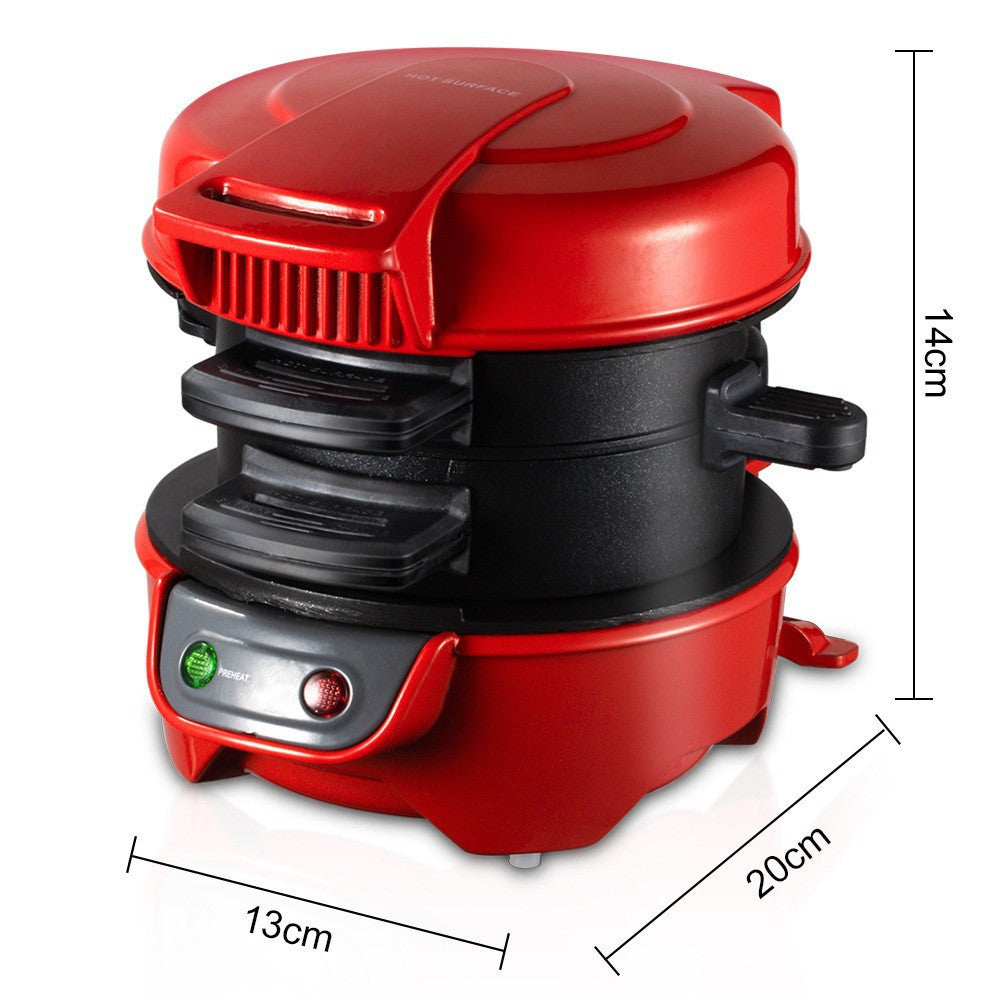 Quick & Easy Multi-Layer Sandwich & Burger Maker with Egg Cooker Plate(Silver gray) V888-ELOSUNG35662