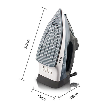 Powerful 2200W Electric Steam Iron with Ceramic Soleplate & Vertical Steam Function(blue) V888-ELOSUNG35664