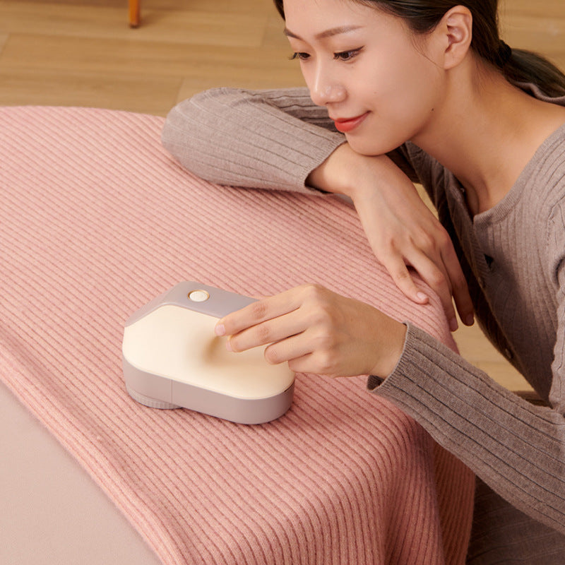 Rechargeable Electric Fabric Shaver - Powerful Lint Remover with Dual-Ring Blades & Ergonomic V888-ELOSUNG35672