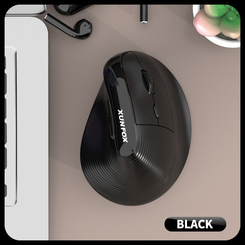 Two Ergonomic Vertical Wireless Mouse - Dual Mode (2.4G & Bluetooth), 5 Adjustable DPI, Silent Clicks, V888-ELOSUNG35675