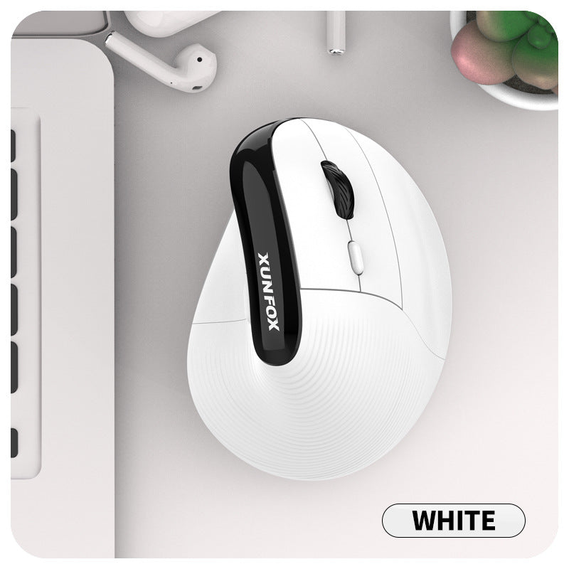 Two Ergonomic Vertical Wireless Mouse - Dual Mode (2.4G & Bluetooth), 5 Adjustable DPI, Silent Clicks, V888-ELOSUNG35676
