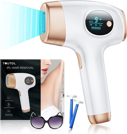 IPL Hair Removal Device - 3-in-1 Permanent Hair Reduction, Skin Rejuvenation & Acne Control(white) V888-ELOSUNG35680