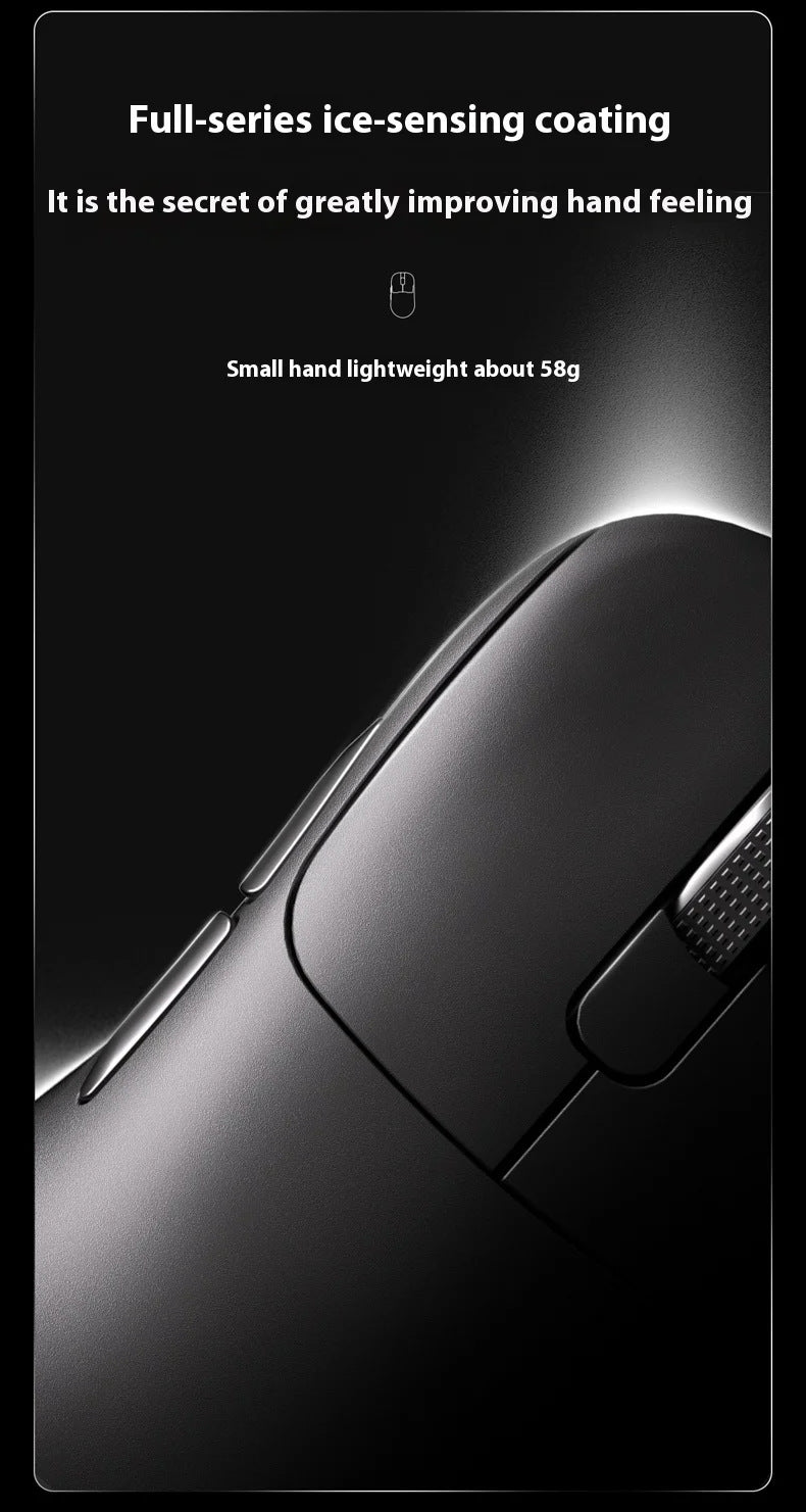 Tri-Mode Wireless Gaming Mouse with 8000Hz Polling Rate, PAW3950 Sensor & Magnetic Charging Dock(black) V888-ELOSUNG35682