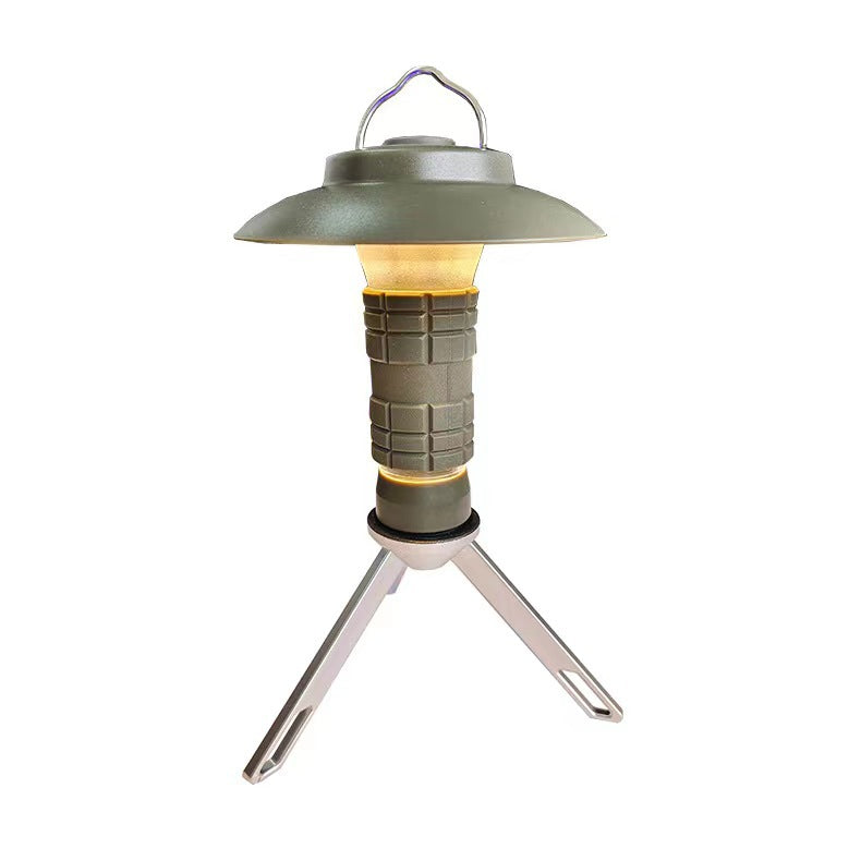 Portable Outdoor Camping Lantern with Tripod Stand, Soft Light Diffuser & USB-C Charging(green) V888-ELOSUNG35688
