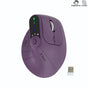 Ergonomic Vertical Mouse - 2.4G/Bluetooth Multi-Mode, LED Display, 57-Degree Angle, & 400mAh Battery(Purple) V888-ELOSUNG35693